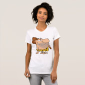 Caveman met Club Vrouwen T-shirt (Voorkant volledig)