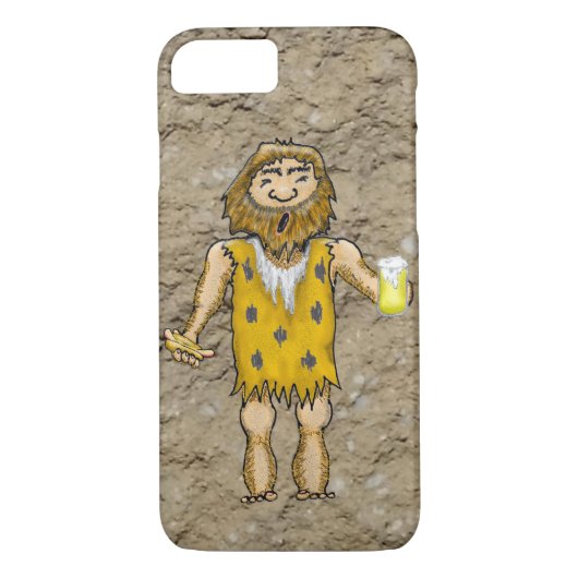 Caveman Mobiele Telefoon Case (Achterkant)