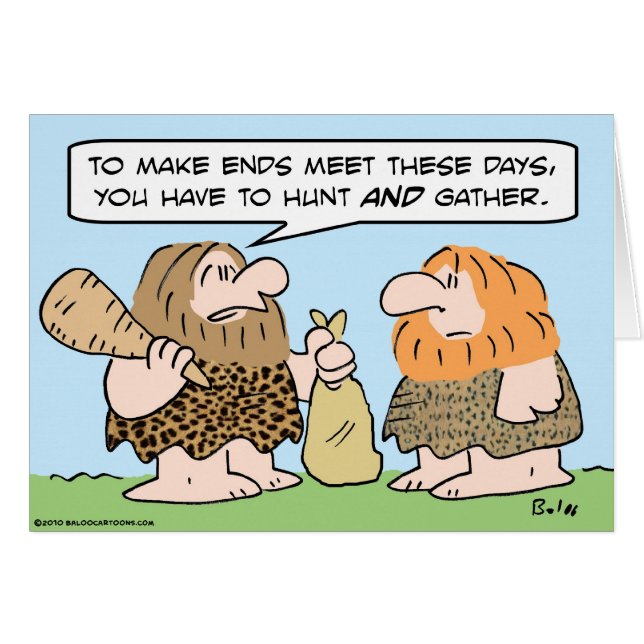 caveman ontmoet jacht (Voorkant Horizontaal)