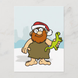 Caveman Santa Briefkaart