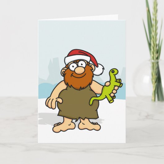 Caveman Santa Kaart (Voorkant)