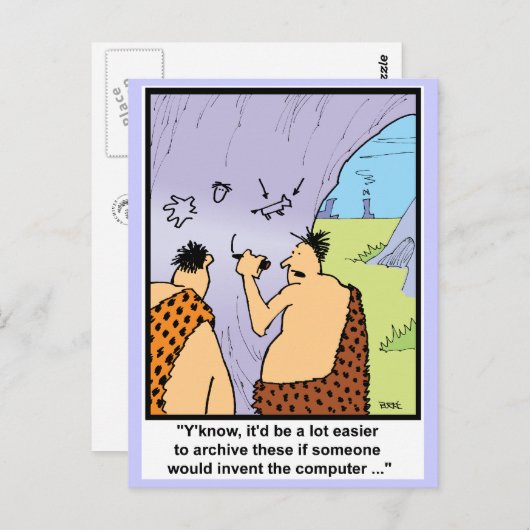 Caveman Style Briefkaart (Voorkant / Achterkant)