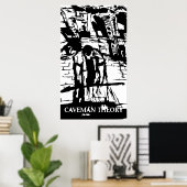 CAVEMAN THEORY POSTER (Thuiskantoor)