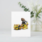 Caveman Tux in Love Briefkaart (Staand voorkant)