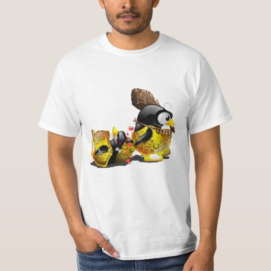 Caveman Tux in Love T-shirt (Voorkant)