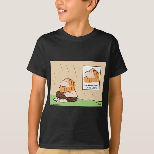 caveman van de jager verzamelaar t-shirt (Voorkant)