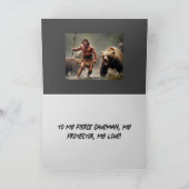 CAVEMAN VERJAARDAG KAART (Binnen)