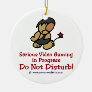 Cavemen Video Games Keramisch Ornament