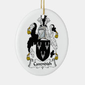 Cavendish Family Crest Keramisch Ornament (Rechts)