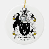 Cavendish Family Crest Keramisch Ornament (Voorkant)