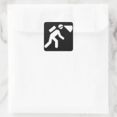 Caver Bumpersticker Vierkante Sticker (Tas)