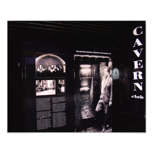 Cavern Club Original Entrance, Liverpool, Verenigd Foto Afdruk (Voorkant)