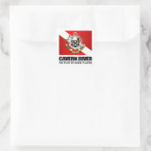 Cavern Diver (BDT) Vierkante Sticker (Tas)