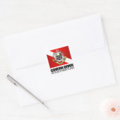 Cavern Diver (BDT) Vierkante Sticker (Envelop)