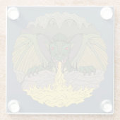 Cavern Dragon 2016 Glass Onderzetter Glazen Onderzetter (Achterkant)