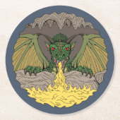 Cavern Dragon 2016 Ronde Kartonnen Onderzetter (Voorkant)