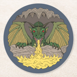 Cavern Dragon 2016 Ronde Kartonnen Onderzetter
