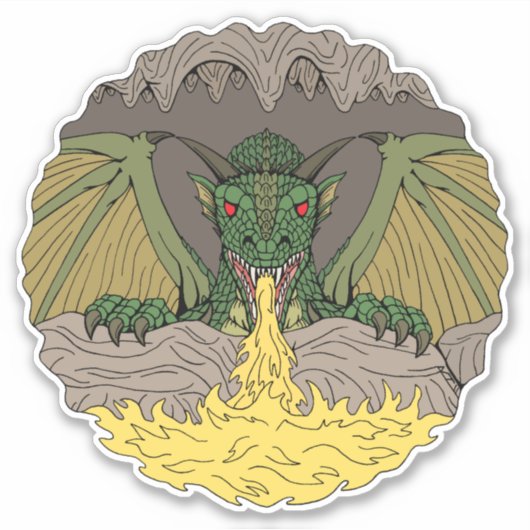 Cavern Dragon 2016 Sticker (Voorkant)