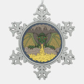 Cavern Dragon 2016 Tin Sneeuwvlok Ornament (Voorkant)