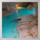 Cavern Lake Abstract - Water and Rock Textures Poster (Voorkant)