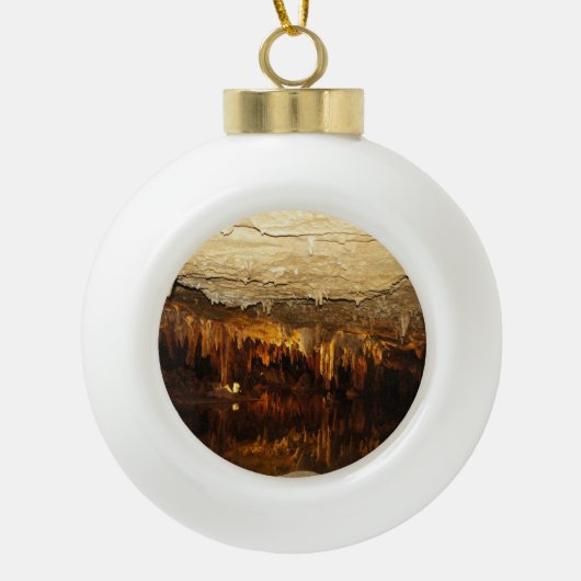 Cavern Lake Keramische Bal Ornament (Voorkant)