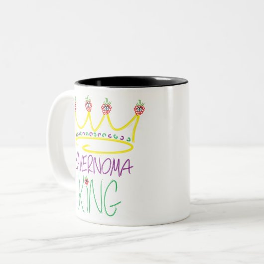 Cavernoma King, Design by Jamie Twinney, Tweekleurige Koffiemok (Voorkant links)