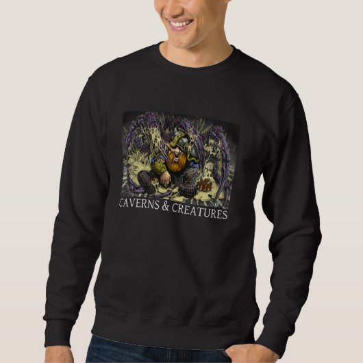 Caverns & Creatures Dave en Giant Spider Trui (Voorkant)