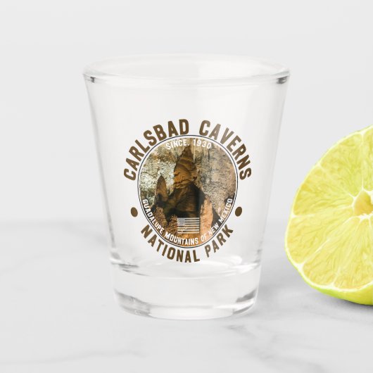 Caverns of Carlsbad, NM Shot Glas (Voorkant)
