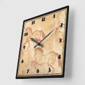 Cavetekening van paarden vierkante klok (Hoek)