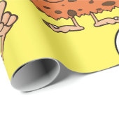 Cavewoman denkt aan brandstapel cadeaupapier (Rol Hoek)