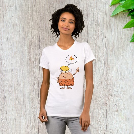 Cavewoman denkt aan brandstapel t-shirt