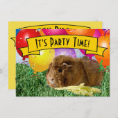 Cavia-ballonnen Kinderfeest op 5 september Kaart (Voorkant / Achterkant)