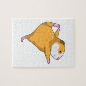 Cavia bij Yoga Stretching oefening Legpuzzel (Horizontaal)