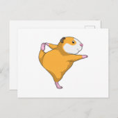 Cavia bij yogarekoefening briefkaart (Voorkant / Achterkant)