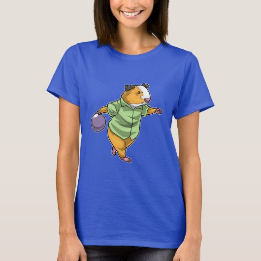 Cavia Bowling Bowling bal T-shirt (Voorkant)