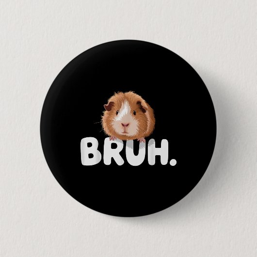 Cavia Bruh Ronde Button 5,7 Cm (Voorkant)