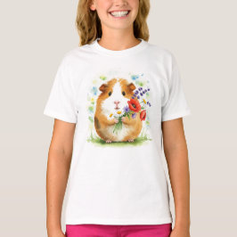 Cavia, Cavia, Cavy, bloemen T-shirt