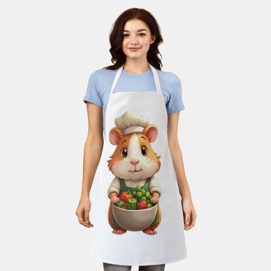 Cavia Chef – Schattig Kookhuisdier Schort (Gedragen)