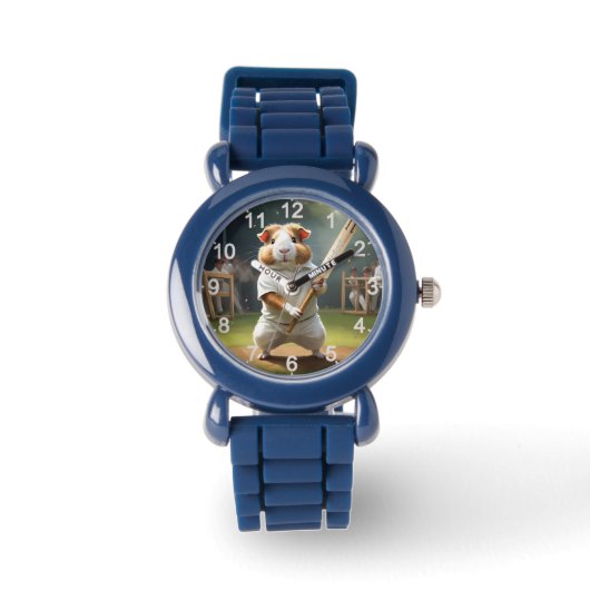 Cavia-cricketspeler: gekleed in het wit horloge (Voorkant)