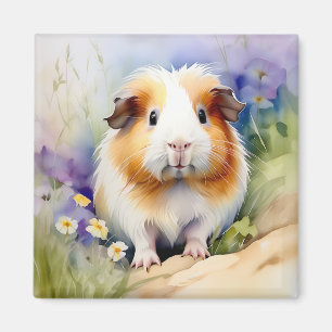 Cavia delicate Waterverf Magneet