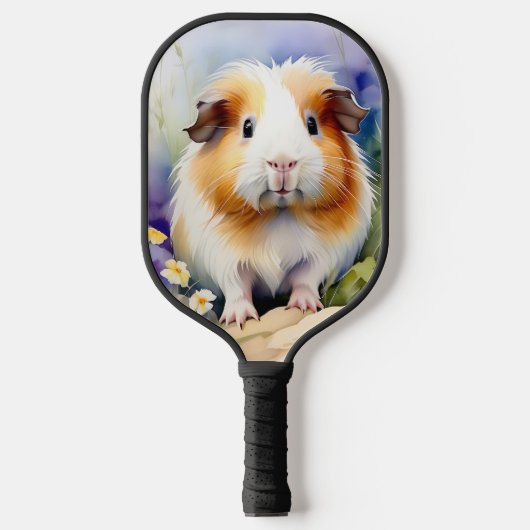 Cavia delicate Waterverf Pickleball Paddle (Voorkant)