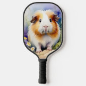 Cavia delicate Waterverf Pickleball Paddle (Achterkant)