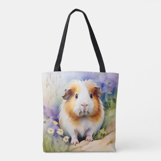 Cavia delicate Waterverf Tote Bag (Achterkant)