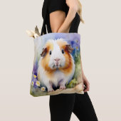 Cavia delicate Waterverf Tote Bag (Dichtbij)
