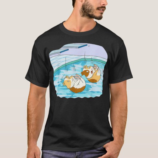 Cavia duikplatform duikplank zwemmen t-shirt (Voorkant)