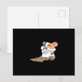 Cavia Eten Sushika | Cavia Kawaii Briefkaart (Voorkant / Achterkant)