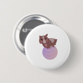 Cavia Fitness Grappig Ontwerp Ronde Button 5,7 Cm (Voorkant /achterkant)