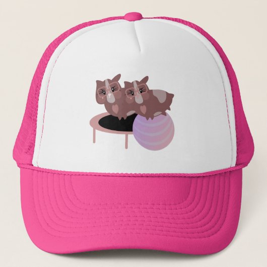 Cavia Fitness Grappig Ontwerp Trucker Pet (Voorkant)