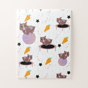 Cavia Fitness Gym Grappig Ontwerp Legpuzzel
