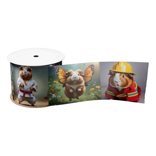 Cavia Fotocollage, Satijnen Lint (Spoel)